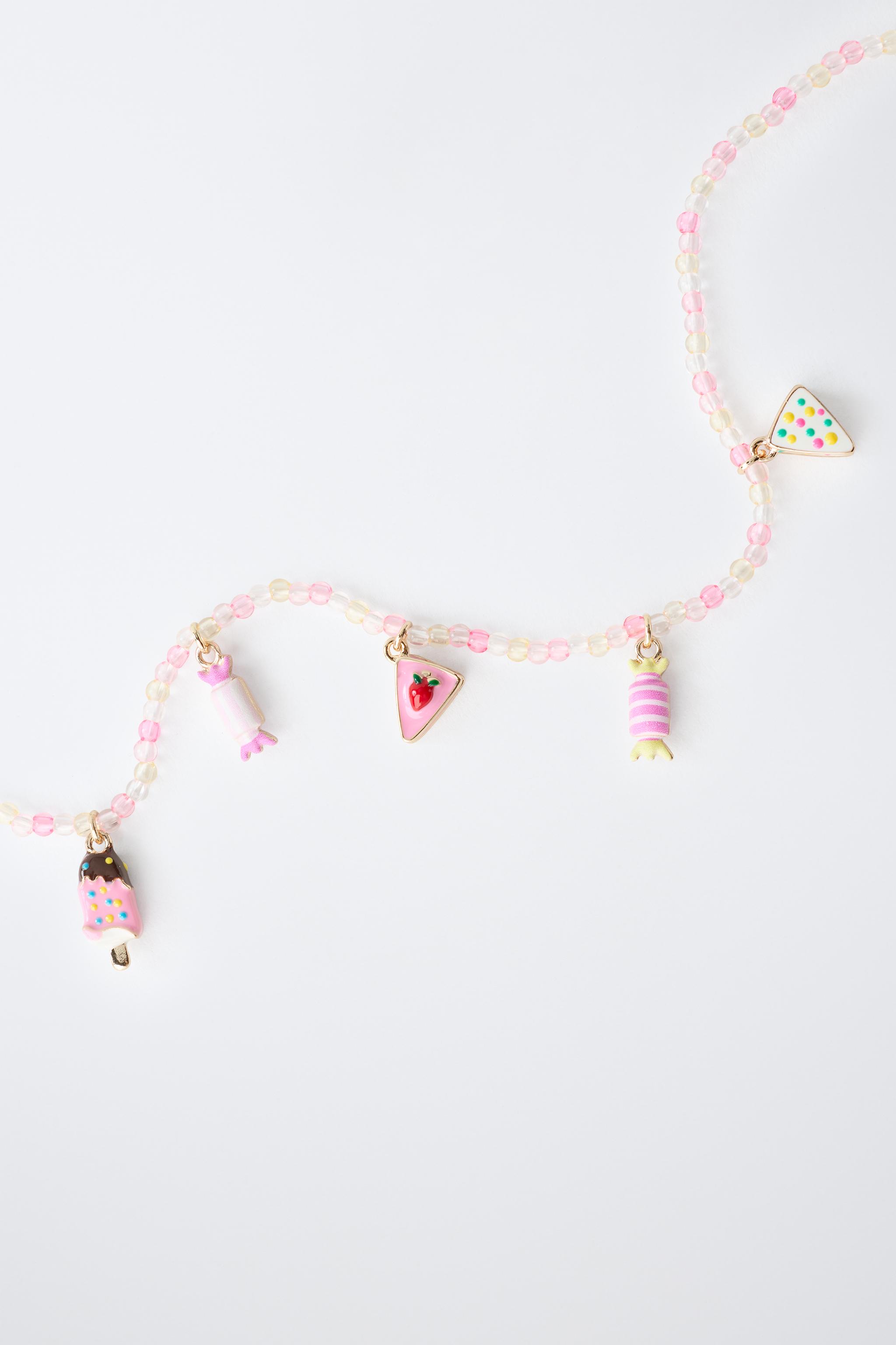 TWO-PACK OF BEADED ICE CREAM NECKLACES
